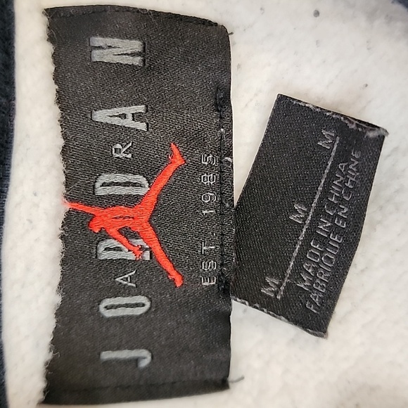 Nike Air Jordan Legacy Flight Nostalgia AJ 9 White Men's Hoodie, sz MD - Picture 16 of 16